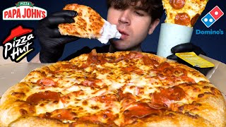 ASMR MUKBANG FAST FOOD PIZZA PARTY | WITH EXTRA CHEESE & RANCH