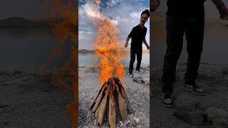 آموزش نحوه ی آشپزی در طبیعت و نحوه ی ساخت نیمرو و چایی زغالی