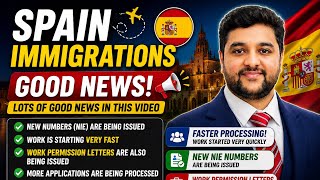 Spain Immigration Good News Today 2026 | New NIE Numbers &amp; Work Permission Letters Update 