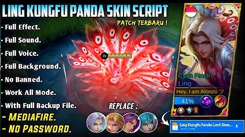 Ling Kungfu Panda Lord Shen Skin Script No Password MediaFire Full Effect Voice Kungfu Panda Patch