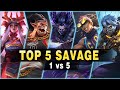 Mobile Legends TOP 1 vs 5 SAVAGE Moments Episode 1 ● Full HD