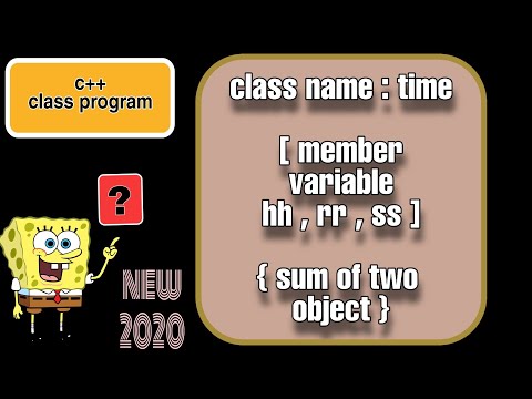 Class : Time - sum of two Object || c++ class program
