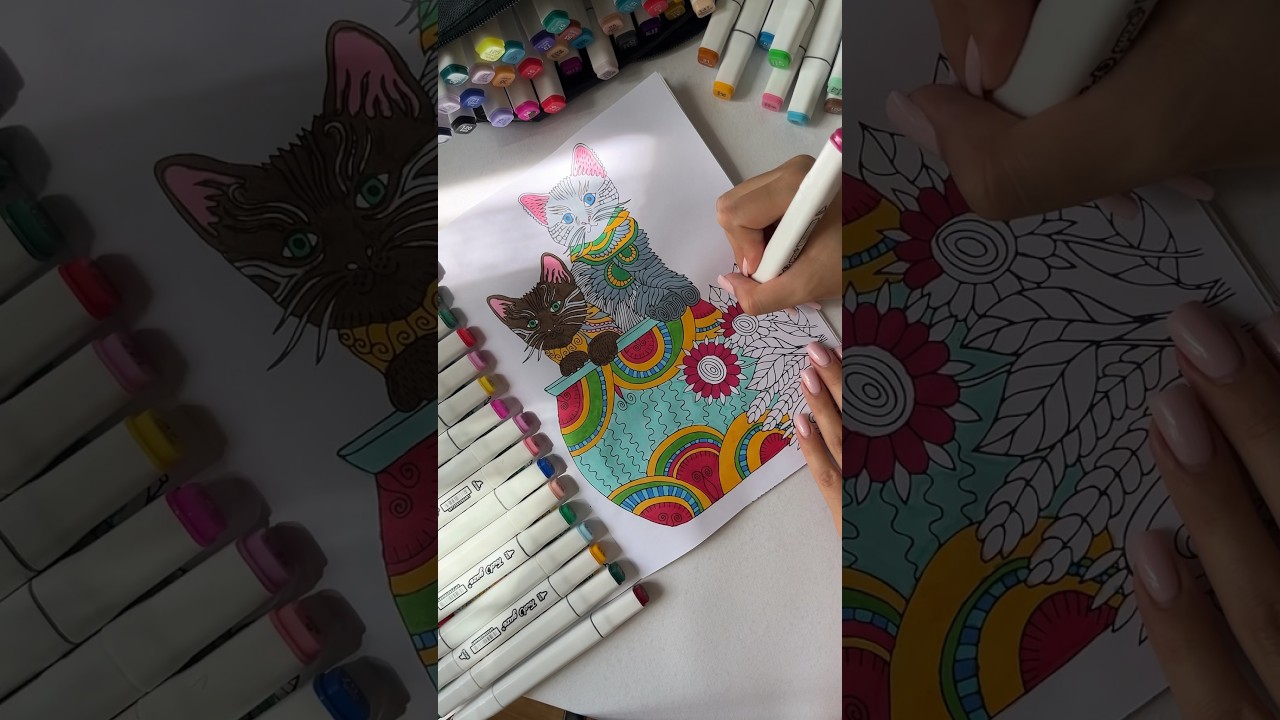 Anti-stress coloring | watch and relax 🧘🏻‍♀️ 