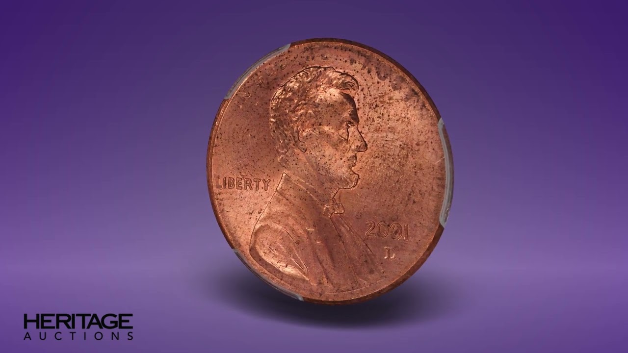 2001-D Lincoln Cent -- Muled With a Roosevelt Dime Reverse -- MS65