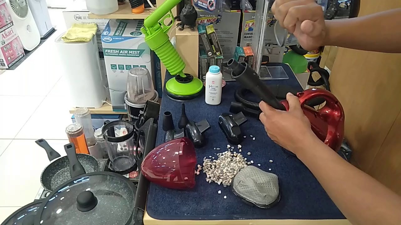 TUTORIAL HOW TO USE PORTABLE VACUUM CLEANER - YouTube