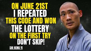 ON 21ST JUNE Repeat This 4-Digit Code Before Going To Sleep And Watch What Happens | Shi Heng Yi