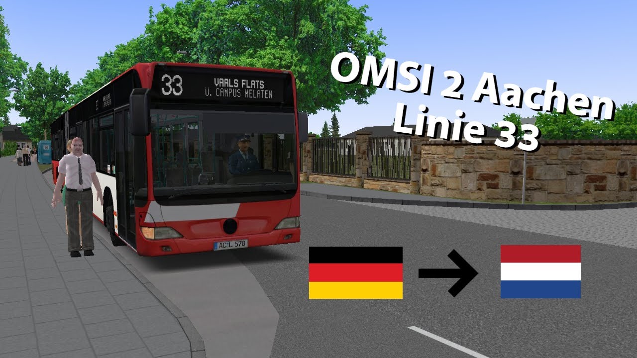 OMSI 2: Aachen | Linie 33 Fuchserde (DEU) - Vaals Flats (NLD) #018 | PxlKiing