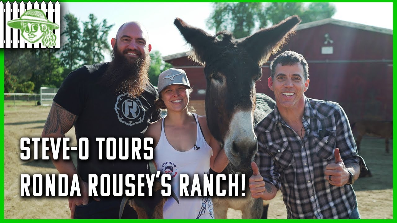 Ronda Rousey And Travis Browne Give Steve-O A Tour Of Their Sustainable Farm
