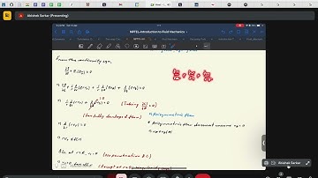 Introduction to Fluid Mechanics: Week-12 (Problem solving session)