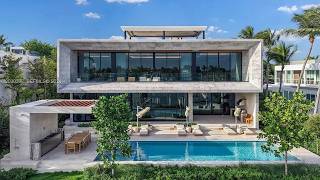 An Iconic Modern Bayfront Abode on Hisbiscus Island in Miami Beach FL #miami #luxury #hometour