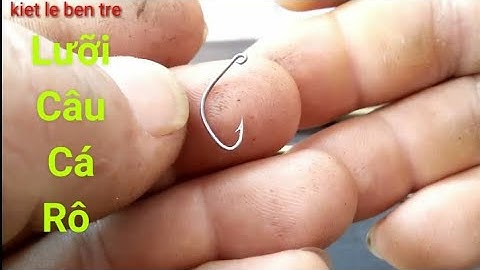 lưỡi câu cá rô làm tay