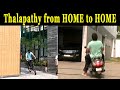 Thalapathy vote casting  from home to home full  mass entry actorvijay thalapathi