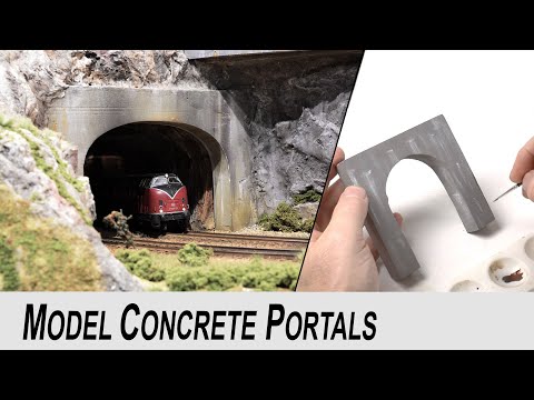 Model Realistic Concrete Tunnel Portals Easy