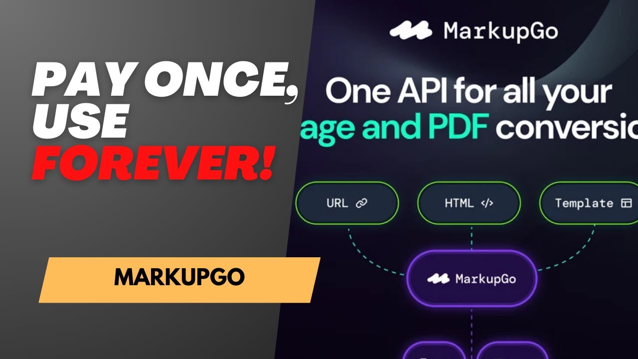 MarkupGo Review 🚀 Convert HTML to PDF & Images with API | AppSumo Lifetime Deal!