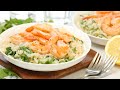 Lemon Shrimp Risotto | Healthy + Quick + Easy Dinner Recipe