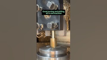 Great turning and drilling all in one machine#cncmachine #cnc #lathe#cncturning  #tornado #turning