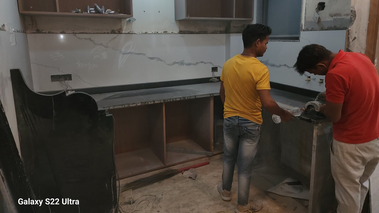 Marble किचन टेबल कम्पलीट How To Install Granite Kitchen TableKitchen Table Complete YouTube