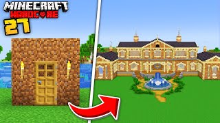 I Built a Mansion in Minecraft Hardcore (Part #1)
