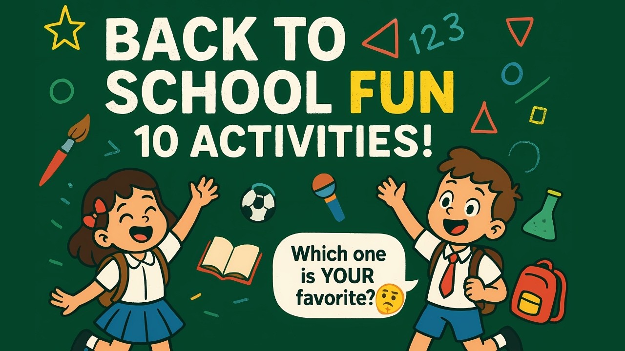 Back To School Can you do them all? | 10 Common School Activities - YouTube