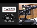 The Yaesu MD 100 desk microphone.