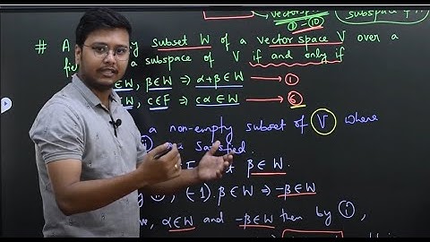 Linear Algebra | Vector space and subspace | Lecture 1