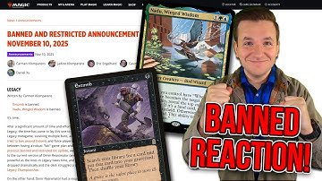 FINALLY THEY BANNED ENTOMB! Legacy Banned & Restricted Reaction —November 10 | Magic: The Gathering