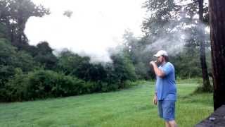 Cloud Chasing With Dual Flattened 20 Gauge Nichrome 80 Series.