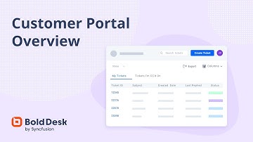 BoldDesk Customer Portal Overview