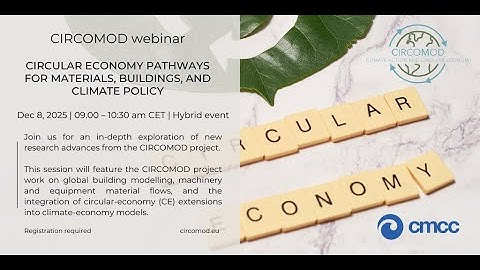 Circular economy pathways for materials, buildings, and climate policy