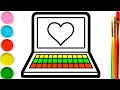Bolalar Uchun Kompyuter rasm chizish / Drawing Computer with kids song / Рисование Ноутбук для детей