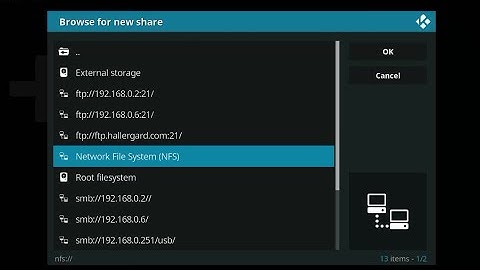 Streaming videos with NFS Clients VLC & KODI to Android TV