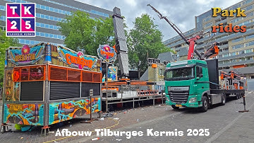 Tilburgse Kermis - Afbouw en Kermistransporten 2025 Deel 2
