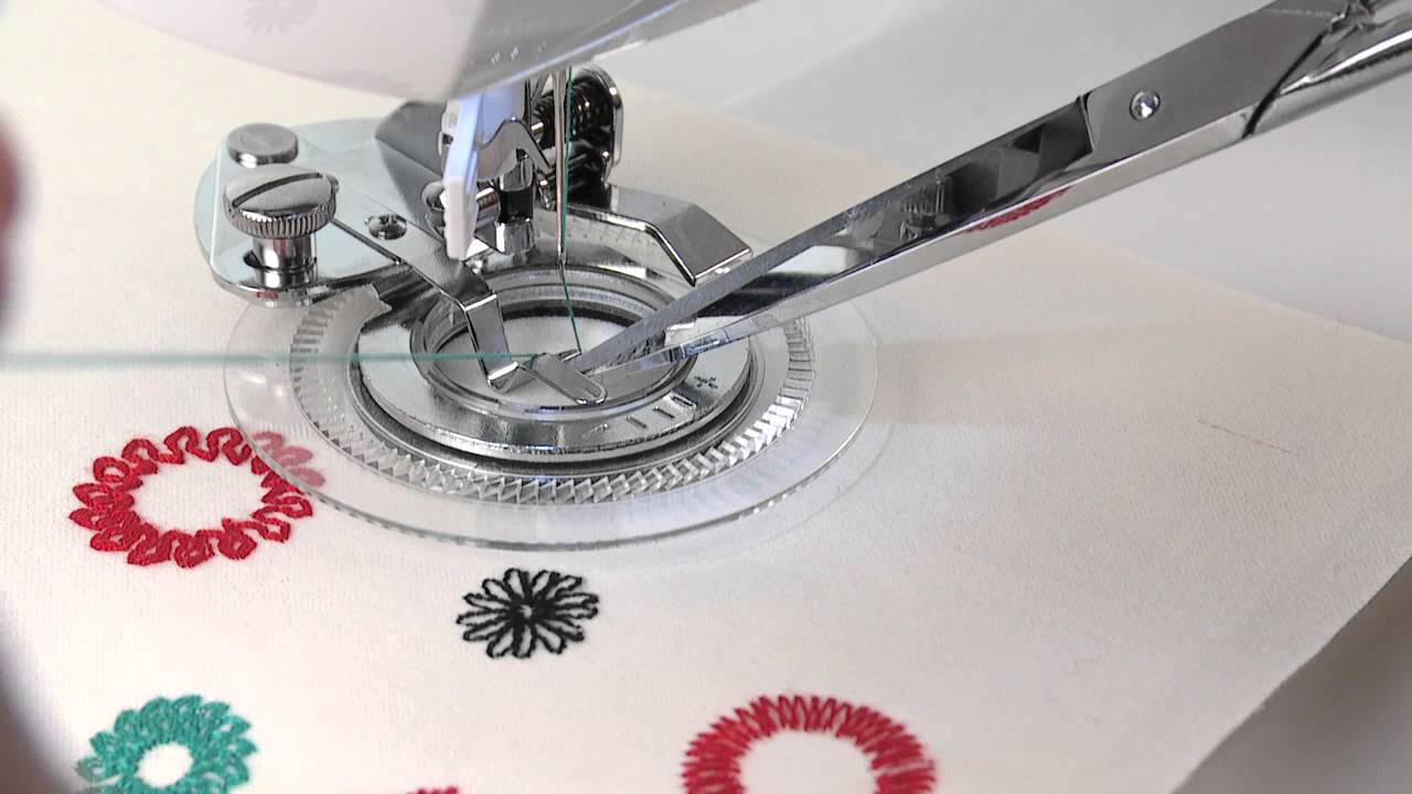 SINGER® Flower Stitch Presser Foot Attachment Tutorial - YouTube