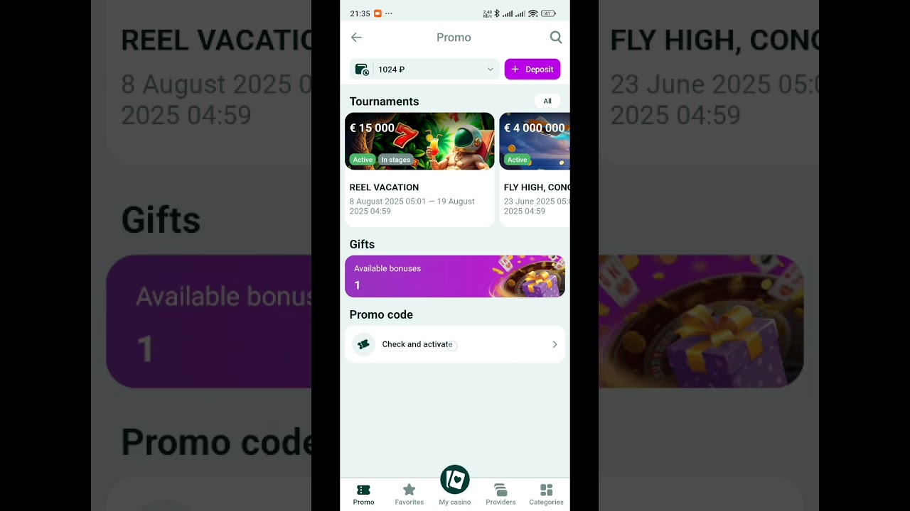 Spinbetter App Interface