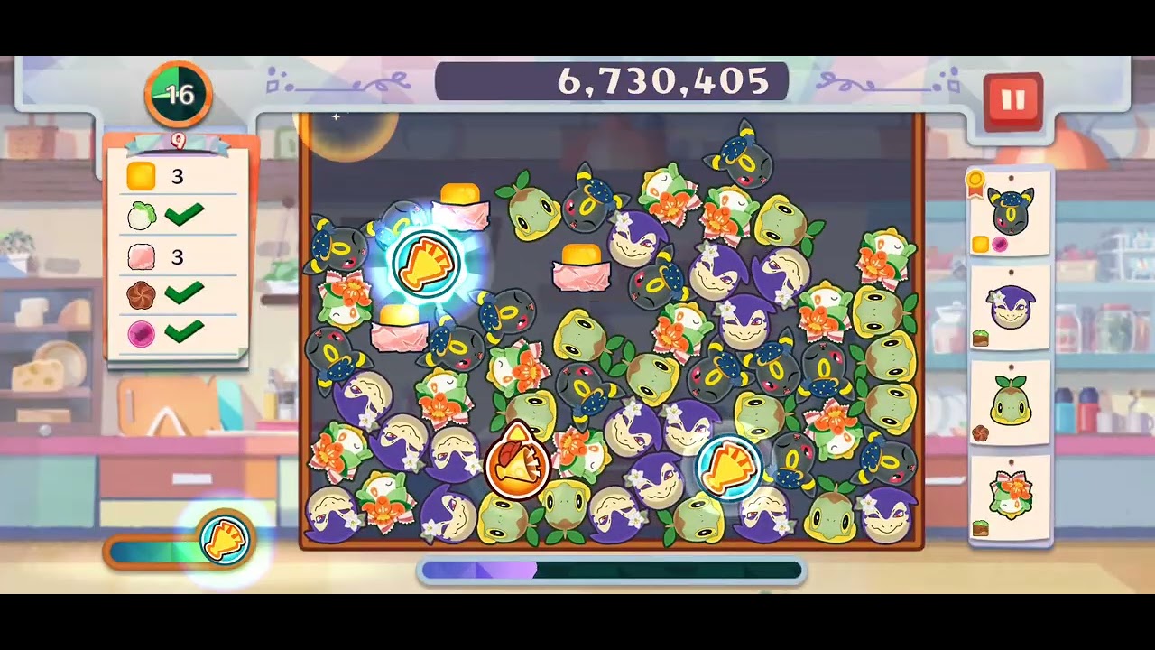 【ようこそ！ポケモンカフェ　～まぜまぜパズル～】ひんやりバニプッチ　スコア1257万