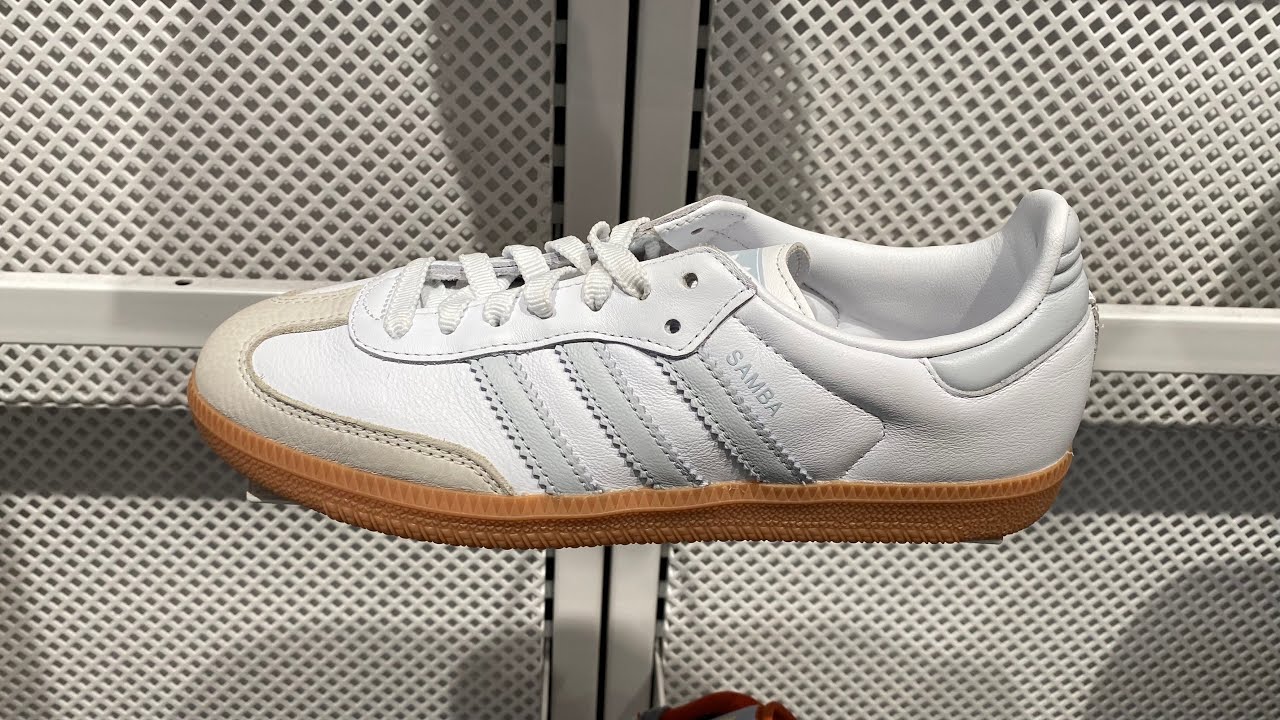★Adidas★Samba OG Cloud White Halo Blue★大人気★ Adidas Samba OG (Cloud White/Halo Blue/Off White) - Style