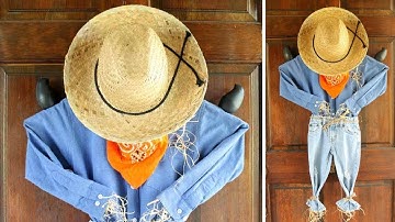 How to Make a Scarecrow Wreath