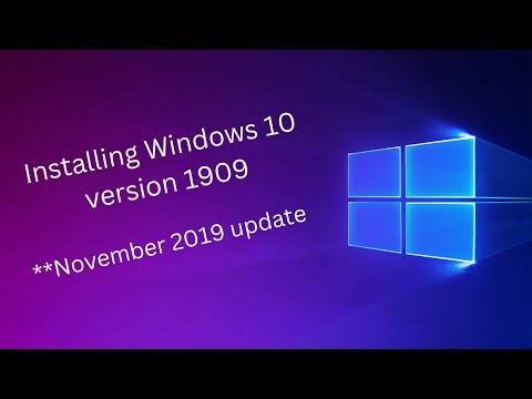 Installing Windows 10 version 1909! || 2019 Update || Newbix Tech