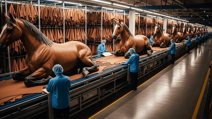 Inside the Horse Leather Factory–Million Dollar Products Are Made from Horse Skin (Full Process)