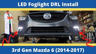 DIY Fog Light Bezel DRL Install | 3rd Gen Mazda 6 | Without Removing the Bumper! | 3rd Gen Mazda 6 |