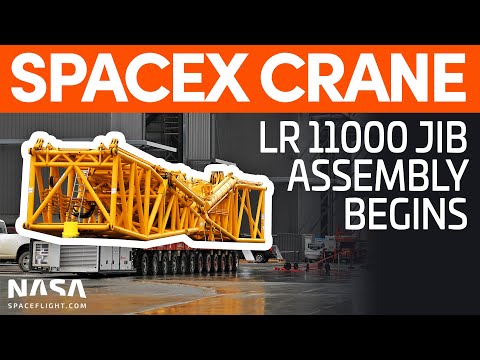 Modifications to the Buckner LR 11000 Crane's Jib Begin | SpaceX Boca Chica