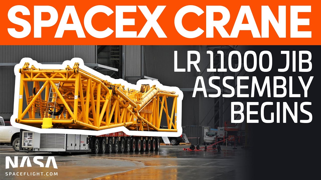 Modifications to the Buckner LR 11000 Crane's Jib Begin | SpaceX Boca Chica