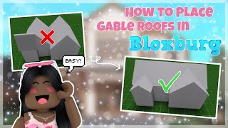 How To: PLACE Gable Roofs In Bloxburg *EASY*  (not change direction) || aruiiella