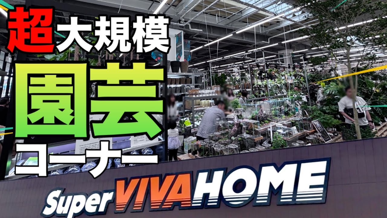 新オープンの「スーパービバホーム茨木目垣店」の園芸コーナーがデカすぎる…