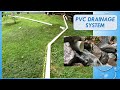 Installing a drainage system using quality PVC pipe