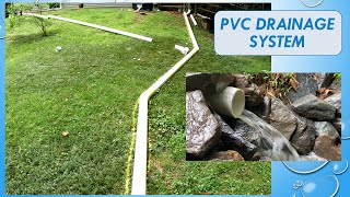 Installing a drainage system using quality PVC pipe