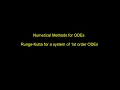 Numerical methods for ODEs - Runge-Kutta for systems of ODES