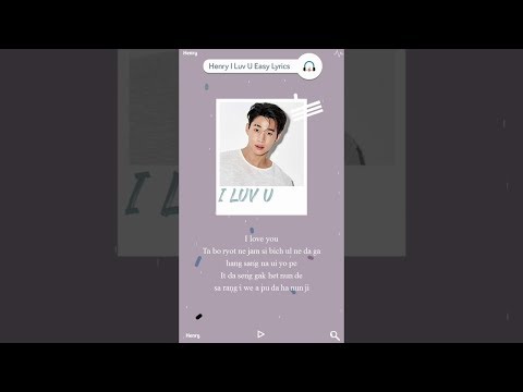 Henry刘宪华最新单曲(HENRY) 'I LUV U'