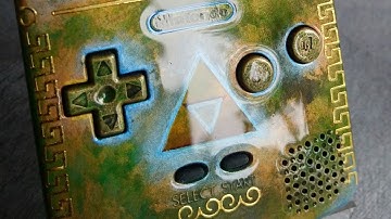 CUSTOM Gameboy color console ZELDA  MCWILL SCREEN MOD