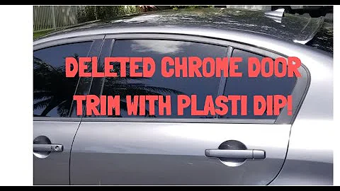 For less than $20 I deleted the chrome door trim on a G37 with Plasti Dip, not vinyl!
